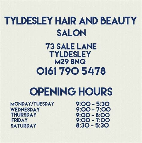 tyldesley hair and beauty salon|tyldesley hair salon manchester.